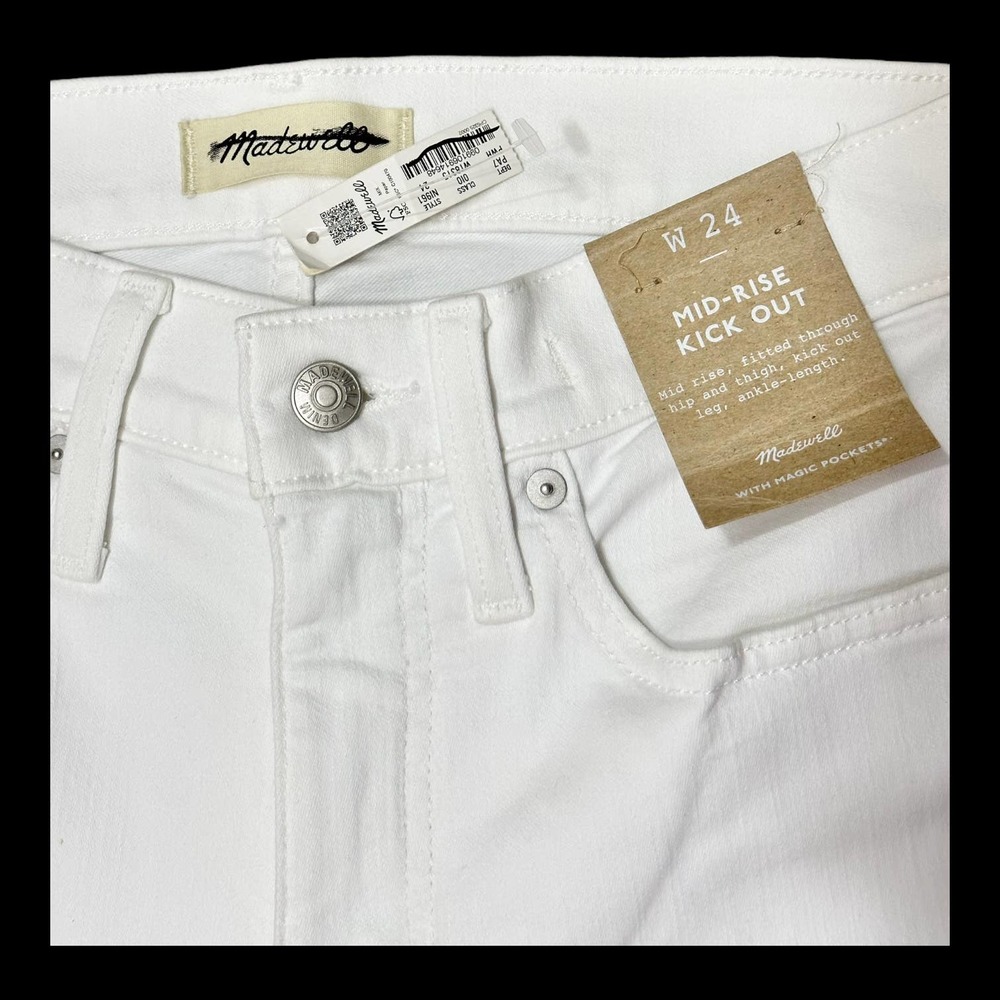 Madewell | NWT Kick Out Crop Jeans Size 24 - Picture 5 of 9